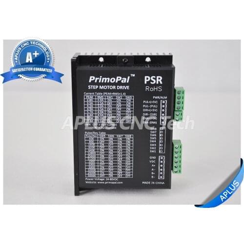 PrimoPal PSR8078, 2 Phase NEMA 23 / 24 / 34 / 42 Stepper Motor Driver, Up to 80VDC / 7.8A / 256 microstep
