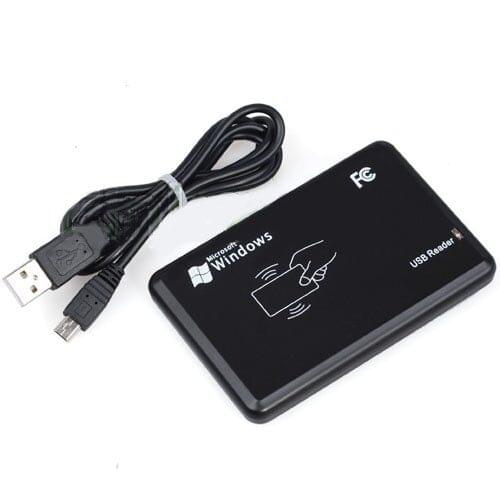 10PCS Free Shipment New Security Black USB RFID ID Proximity Sensor Smart Card Reader 125Khz security protection Lowest Price