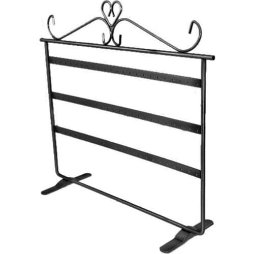 Flat Earring Stand Copper Plate 72 Hole Earring Stand Jewelry Stand Wrought Iron Jewelry Display Stand