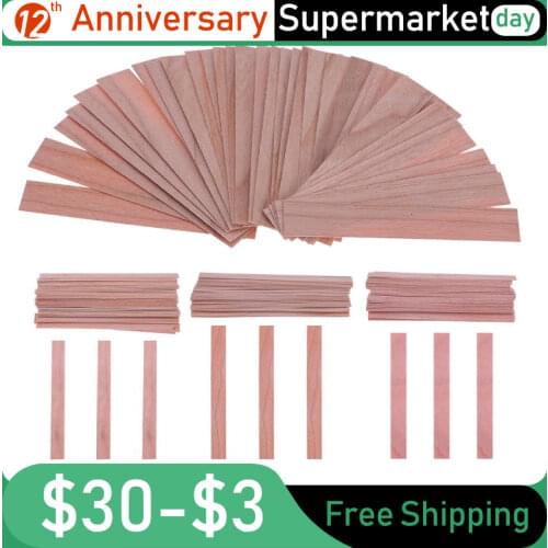 50pcs Wood Wicks Candles Core for Candles Soy or Palm Wax Candle Making Supplies DIY Pick Home Decor
