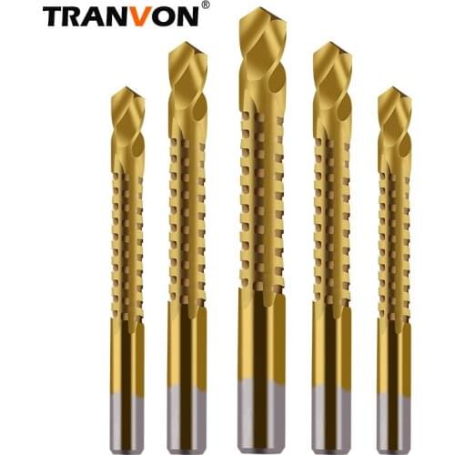 6pcs/10pcs HSS Titanium Slotting Drill Bits can drill Iron Aluminum Alloy Plastic board Twist Sawtooth Bit