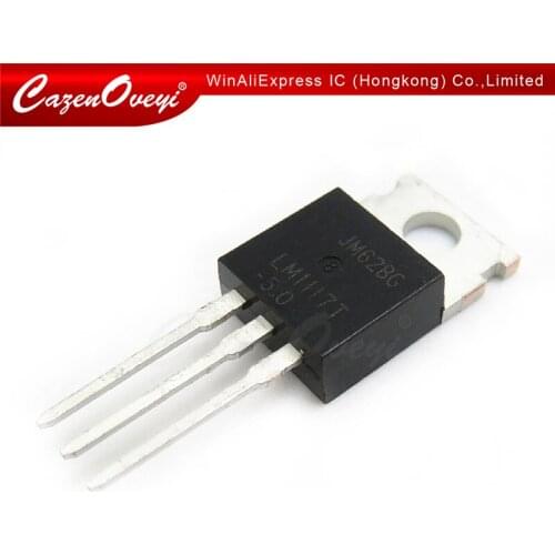 10pcs/lot LM1117T-5.0 TO-220 5V 800mA Low-Dropout Linear Regulator LM1117 In Stock