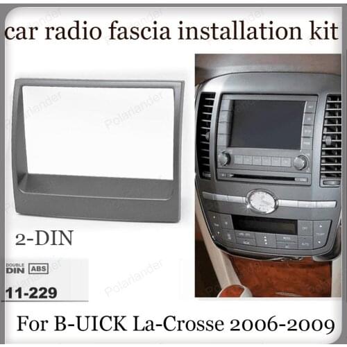 2-DIN For B-UICK La-Crosse 2006-2009 Universal top Quality radio fascia CD modified surface box ABS material free shipping