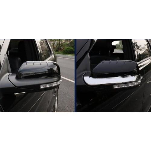 For Ford Explorer Sport 2016 2017 ABS Chrome Car-styling Mirror Rubbing Strip Rearview Mirror Decoration Frame Cover 2pcs