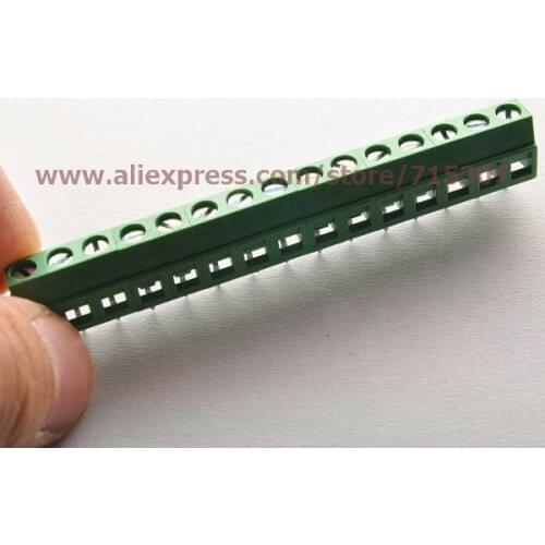 PHISCALE 20pcs PCB Terminal Blocks 5.08mm 3pin 300V 10A
