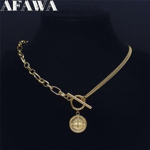 2021 Fashion Stainless Steel Star Chain Necklaces for Women Silver Color Astrology Statement Necklace Jewelry collier Y76S01