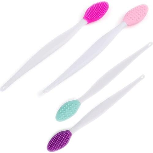 5 pcs Mini Silicone Massage Nose Brush Face Cleaner Brush Blackhead Cutin Removal Pore Cleaning Wash Pad Scrub Beauty Tools