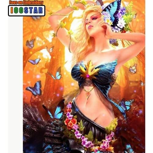 5D Butterfly fairy Pattern Diamond Embroidery Diy Needlework Diamond Painting Cross Stitch Full Drill Rhinestone Decorcraft art