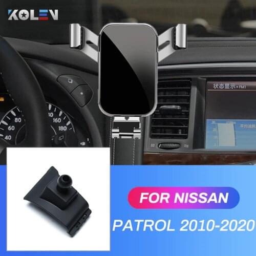 Car Mobile Phone Holder For Nissan Patrol Y62 Armada 2010 2011 2012 2013-2020 GPS Gravity Stand Special Mount Navigation Bracket
