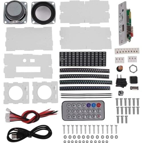 Bluetooth Speaker Kit DIY Soldering Project Spectrum USB Mini Electronic Sound Amplifier Home Stereo Speaker DIY Kits
