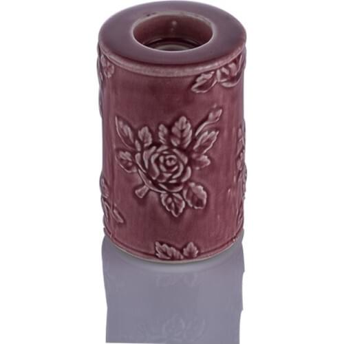 Porio Maroon Large Candle holder