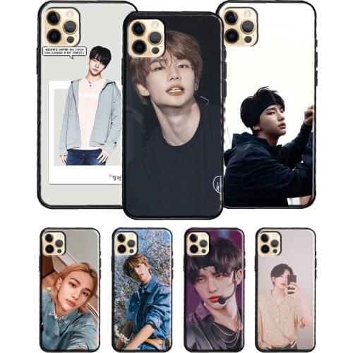 Hot Kpop Stray Kids Hyunjin Phone Case For iPhone 11 Pro Max 12 Mini X XR XS Max 6S 7 8 Plus SE 2020 Soft TPU Cover
