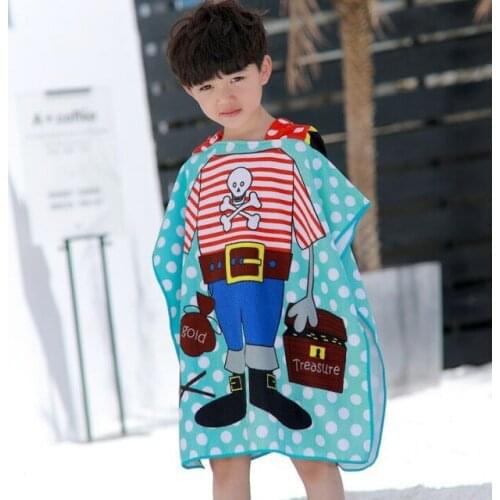 Baby Hooded Bath Towel Poncho Children Kids Bathrobe Towels Bath Robe Quick Dry Absorbent Microfiber Travel Sports Beach Towel