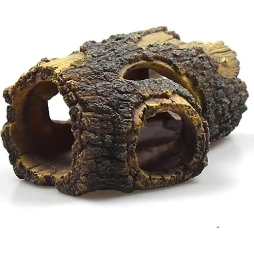 Home Ornament Betta Log Resin Fish Accessories Aquarium Landscape Beautiful Hollow Creativity Landscaping Ornaments