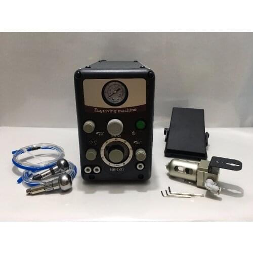 Gravers Jewelry Pneumatic Impact Engraving Machine Engraving System with 2 Handpieces