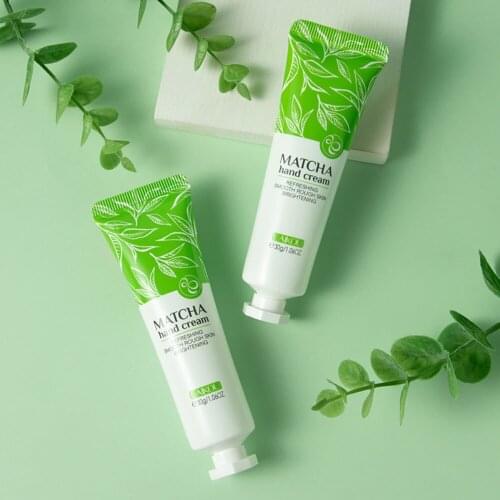 Matcha Hand Cream Refreshing Not Sticky Improve Roughness Deep Nourishment Remove Fine Lines Moisturizing Hand Care Lotion 30ML