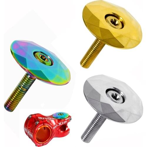 MTB Road Bike Bowl Cover Bicycle Stem Top Cap for 28.6mm Fork Tube Headset Cap Cycling Accessories