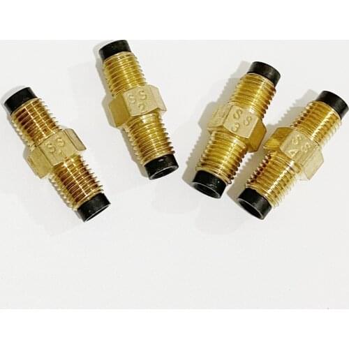 SS ST Type Brass Oil Flow Controler One Way Check Valve Distributor Separator Tube Pipe Fitting Connector For Lubrication System
