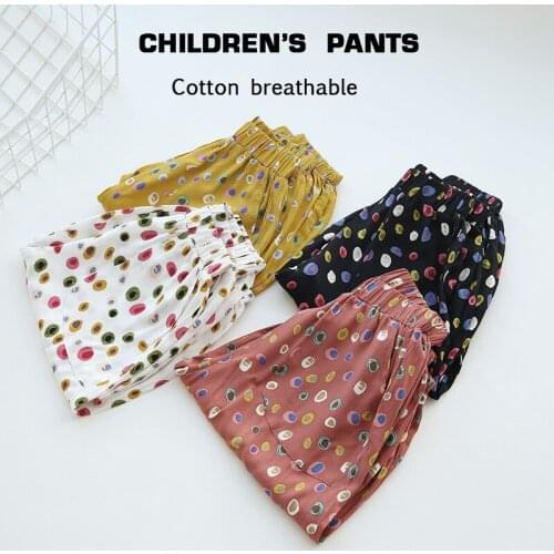 Summer Children Anti-mosquito Pants Baby Boys Girls Harem Pants Loose Lantern Toddler Trousers Kids Casual Baby Bottoms 2-6Y