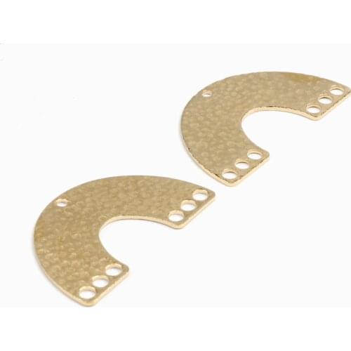 Brass Bridge Charms, Raw Brass Earrings Findings,Connectors With 7 Holes,Geometric shaped Earrings Charm,41x25mm-RB1316