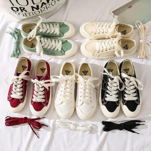 Fashion ladies canvas shoes multicolor simple wild sneakers Light and wear resistant vulcanized shoes platform sneakers Z1-32