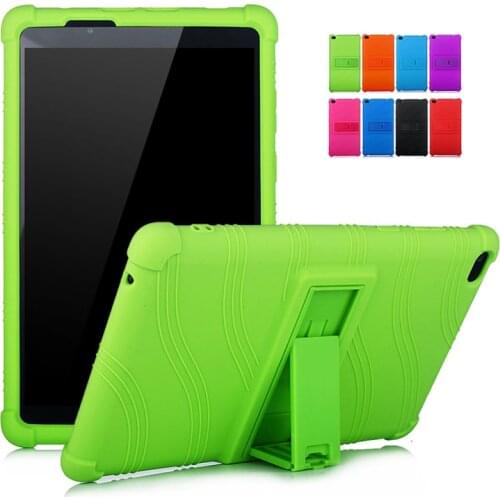 Soft Silicone Case For Lenovo Tab E8 TB-8304F 8 inch With Bracket Anti-Shock Protective Shell Fundas