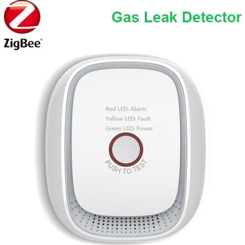 Independent Zigbee smart natural gas coal gas LPG combustible gas leakage sensor detector work with Home Assistant Zigbee2mqtt