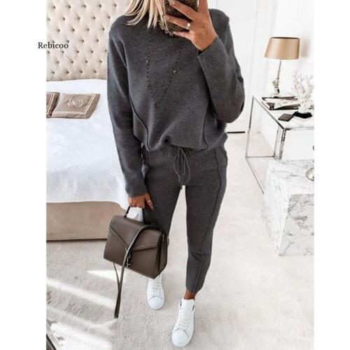 New Ladies Fashion Hoodie Ladies Casual Womens Winter Solid Color Casual Sweatshirt Hip Hop Suit