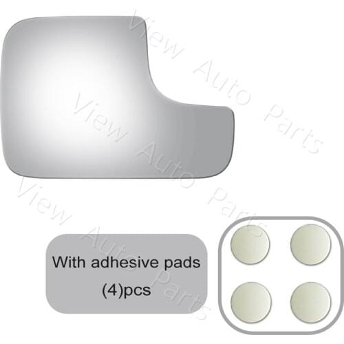 New Mirror Glass + Adhesive for 02-09 Dodge Ram Pickup Truck Tow Towing Passenger Right Side