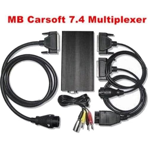 New Diagnostic Tool MB Carsoft 7.4 Multiplexer ECU Chip Tunning MCU Controlled Interface for Benz Carsoft V7.4 Multiplexer