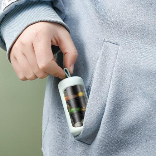 Portable Pill Candy Box Medicine Tablet Dispenser Organizer Pill Case Splitters Storage Container Moistureproof Pill Holder