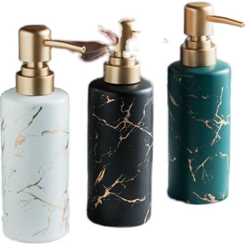 Simple bathroom sub bottling household hotel bathroom shampoo shower gel hand sanitizer disinfectant ceramic bottle