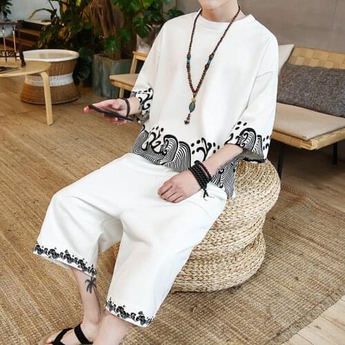 Plus Size New Men Sets Fashion Summer Sporting Suit Tshirt +shorts Mens Clothing 2 Pieces Tracksuit In Mens Sets