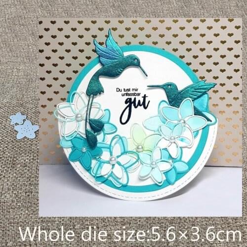 New Design Craft Metal Cutting Die die cuts 2pcs flower decoration scrapbook Album Paper Card Craft Embossing die cuts