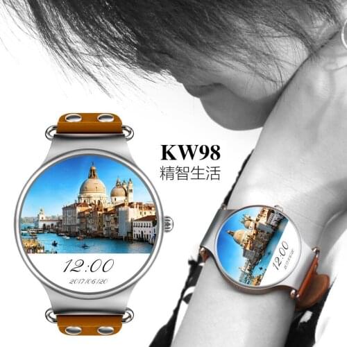 RGTOPONE KW98 3G WIFI GPS Bluetooth 4.0 Smart Watch Sports WristWatch GSM Unlocked Watch Phone Monitor MTK6580 Android Watch Men