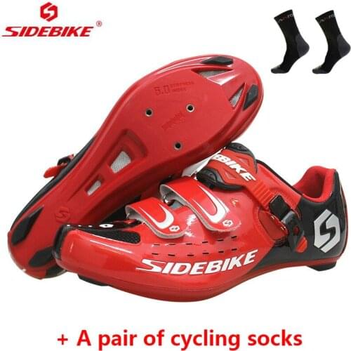 Sidebike outdoor sports ultra light professional supplies new bicycle shoes bicycle road cycling lock shoes bicycle lock SD-001