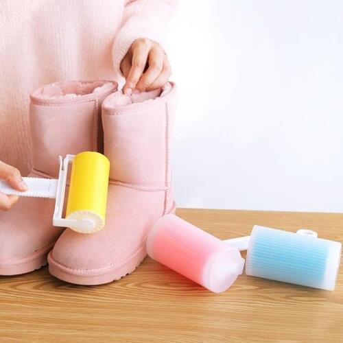 1PC Portable Washable Dust Filter Drum Roll Sticky Hair Removal Device Cleaner Cleaning Brush Lint Rollers Brushes