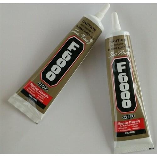 New F6000 30pcs 60ml transparent multi-purpose glue E6000 upgrade adhesive drill glue stick drill point