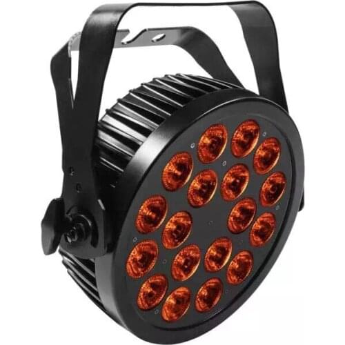 8units/lot with flycase 18pcs rgbwauv 6in1 waterproof IP65 led par lights for the stage club party DJ show theater studiofixture