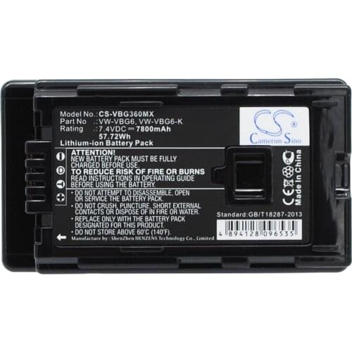 Cameron Sino 7800mAh Battery for Panasonic AG-AC130 AG-AC130A AG-AC130AEJ AG-AC130AP AG-AC160 AG-AC160A AG-AC160AEJ.etc