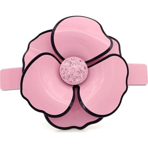 Camellia Flower Hair Accessory - Cellulose Acetate Hair Barrette Clip for Women Lady Hair Jewelry Ornament for Thick Tiara Wear