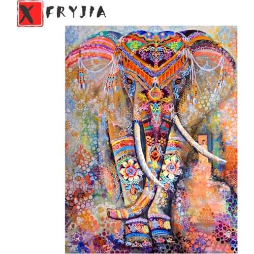 Diamond Painting Large size abstract animal art, elephant 5d Diamond Embroidery Full Diamond Mosaic Cross Stitch Decoration
