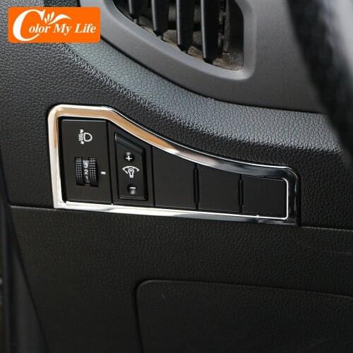 Car Chrome Headlight Adjustment Switch Knob Panel Cover Sequins for Kia Sportage SL 3 R Sportage3 SportageR 2011-2015 Sticker