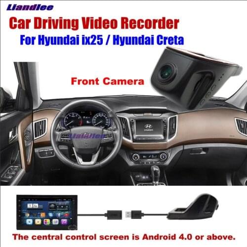 Car DVR Front Camera Driving Video Recorder USB Plug For Hyundai ix25 Hyundai Creta Android Screen AUTO Cam Antiradar