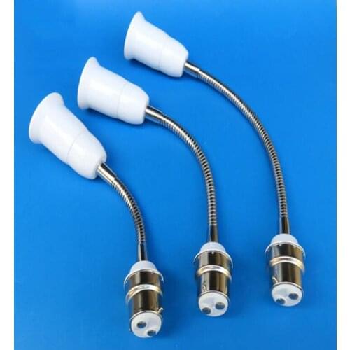 B22 to E27 / B22-E27 Lamp Holder Converter LED Light Base Extend 28CM 10PCS