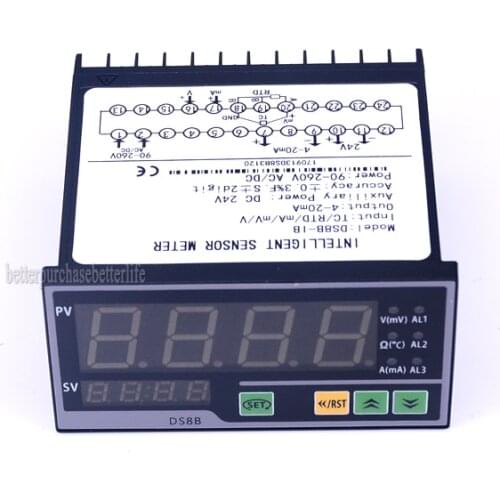 TC,RTD,mA,mV,V Input, Digital Smart Sensor Indicator for 4-20mA output, for Pressure Sensor Display Meter