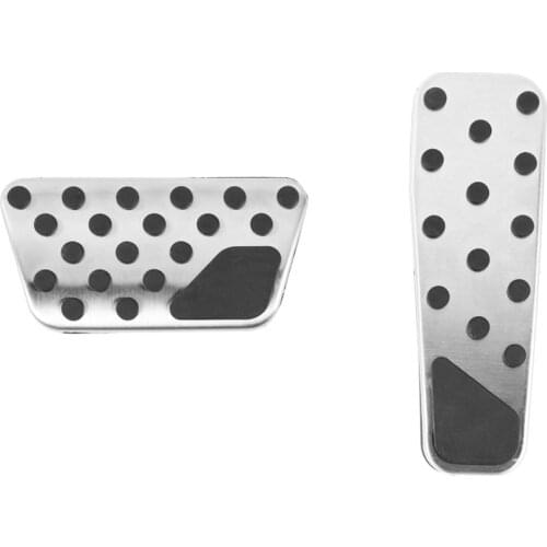 2Pcs/set Car Fuel Oil Brake Pedal Decoration Cover Trim Styling For Chrysler 300C 2009+ Interior Auto Molding