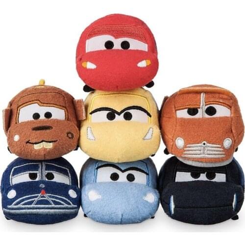 DISNEY TSUM TSUM Cars 3 Lighting Mrqueen Sally Smokey Stuffed Plush Toys Soft Kawaii Plush Pendant Gifts for Kids Girls