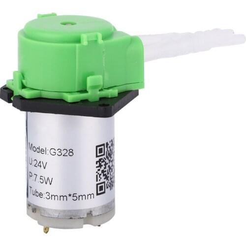 DC 24V Dosing Watre Pump With DIY Peristaltic Tube Head For Aquarium Lab Chemical Analysis green 24v 3 X 5MM Tube