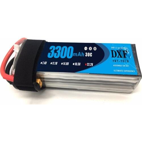 DXF Lipo 6S 22.2V 3300mAh 30C Max60C For RC Quadcopter Helicopter Drone Boat Car Airplane Model Remote Control Toys Lipo Battery
